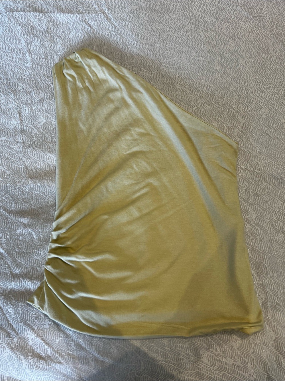 HNTR The Label small One-Shoulder yellow top